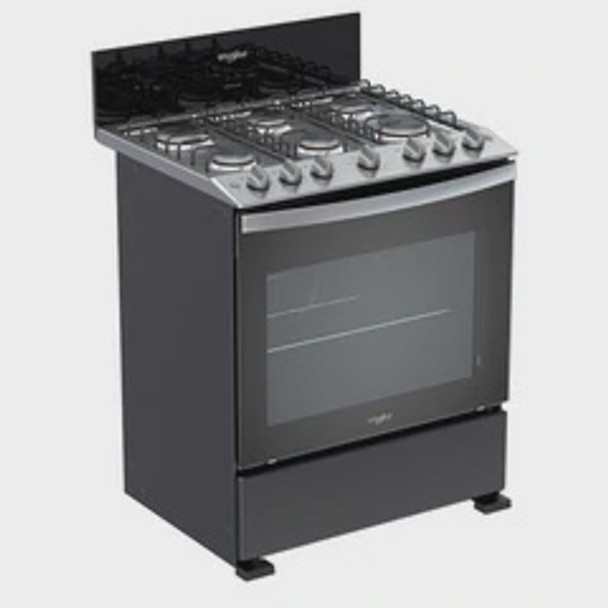 STOVE 6 BURNER WHIRLPOOL LWFR3100B 30" BLACK 1Y