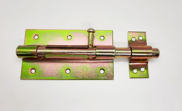 TOWER BOLT 4 3/4"/120MM BROAD BRASS