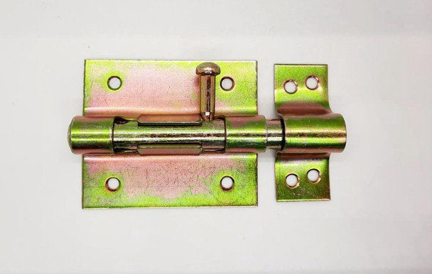 TOWER BOLT 3" 80MM BROAD BRASS