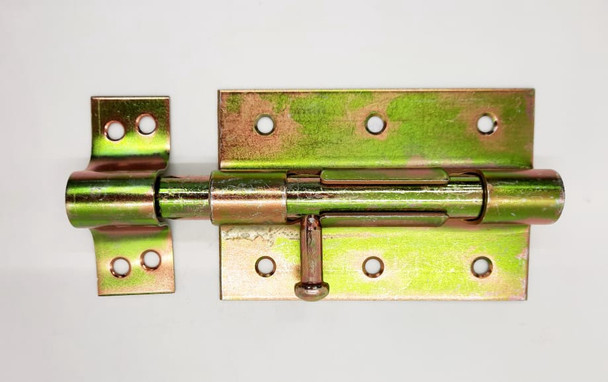 TOWER BOLT 4"/100MM BROAD BRASS