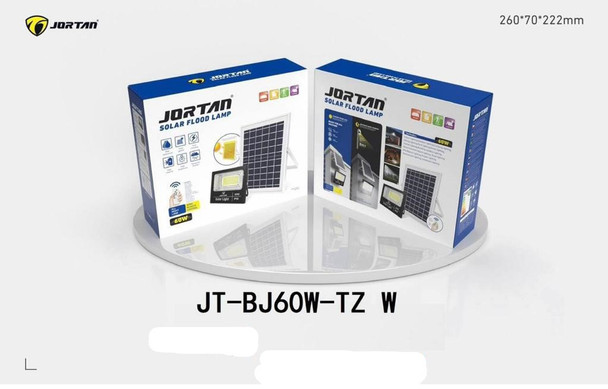 LAMP LED SOLAR FLOOD 60W JORTAN JT-BJ-60W + JT-BJ60W-TZW 6500K IP66