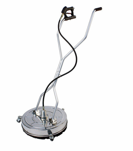 PRESSURE WASHER GUN JET SILVER ON WHEELS 4 JETS 18" SURFACE CLEANER