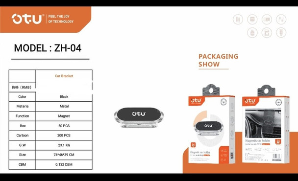 PHONE HOLDER CAR MAGNETIC OTU ZH-04 CENTER CONSOLE STICKY