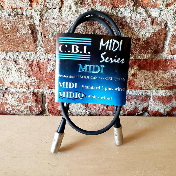 MIDI CABLE 3' CBI MIDIQ-5 5-PIN WIRED