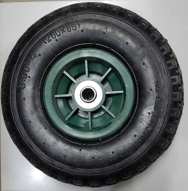 HAND TRUCK TROLLY WHEEL AIR 3.00-4 260X8 2P GREEN