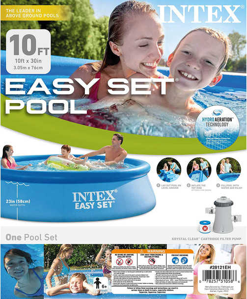 POOL INTEX 28121EH 10' X 30" EASY SET W/FILTER PUMP
