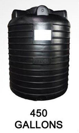 WATER TANK 450 GAL 1700 LITRES BLACK GAFOOR