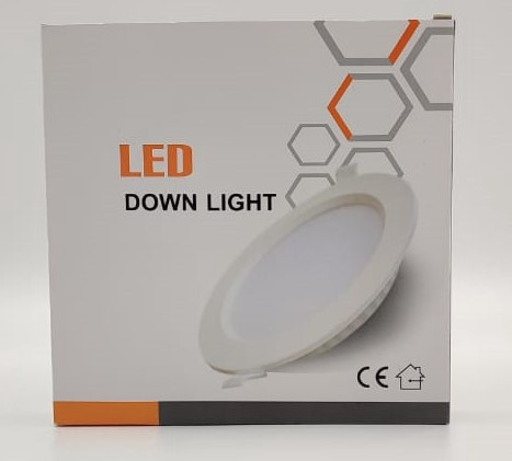 LIGHT LED PANEL 9W ROUND WARM WHITE 3000K FLAT DOWN LIGHT 2107-303