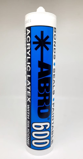 SILICONE ABRO 600 PAINTABLE ACRYLIC LATEX USA 10OZ