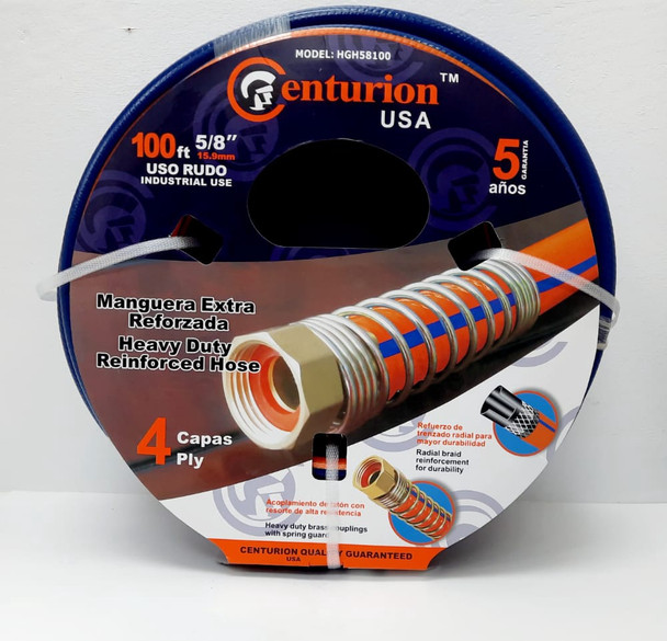 HOSE 5/8" X 100' CENTURION ORANGE #HGH58100