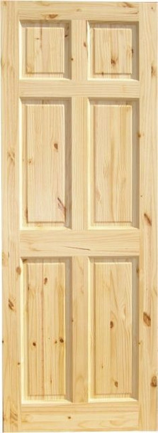 DOOR PINE 28" X 80" INTERIOR KNOTTY