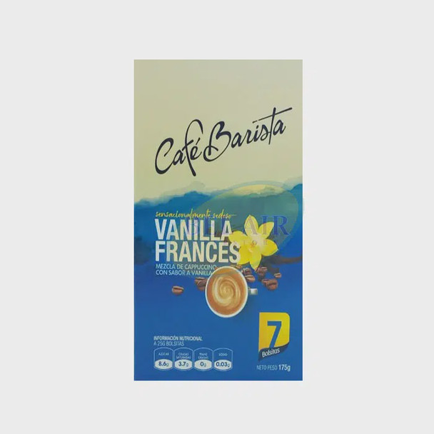 CAFE BARISTA FRENCH VANILLA BOX FLAVOURED CAPPUCCINO MIX 7PACKS 175g