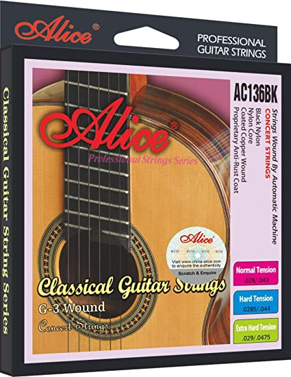 GUITAR STRING ALICE AC136BK-N CLASSIC PACK