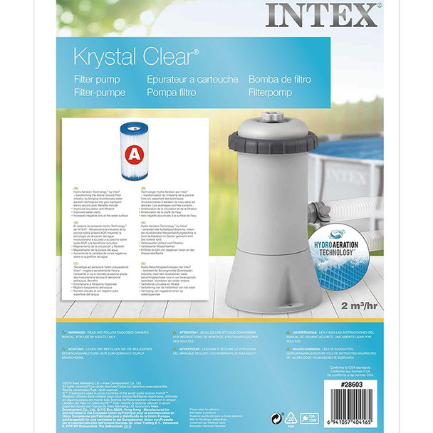 POOL FILTER PUMP INTEX #28603 KRYSTAL CLEAR