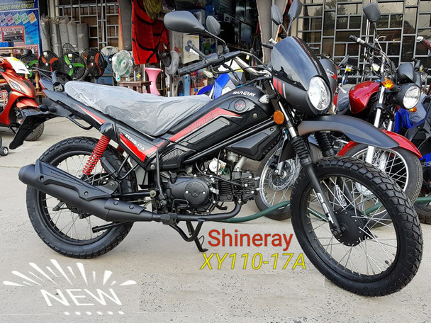MOTORCYCLE SHINERAY XY110-17A BLACK