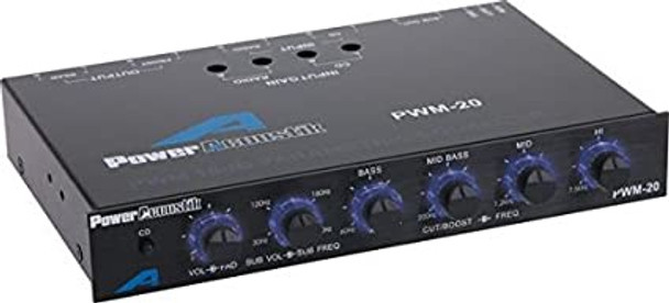 EQUALIZER CAR POWER ACOUSTIK PWM-20 PRE AMP