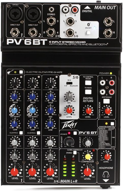 MIXER PEAVEY PV6BT BLUETOOTH 03612590