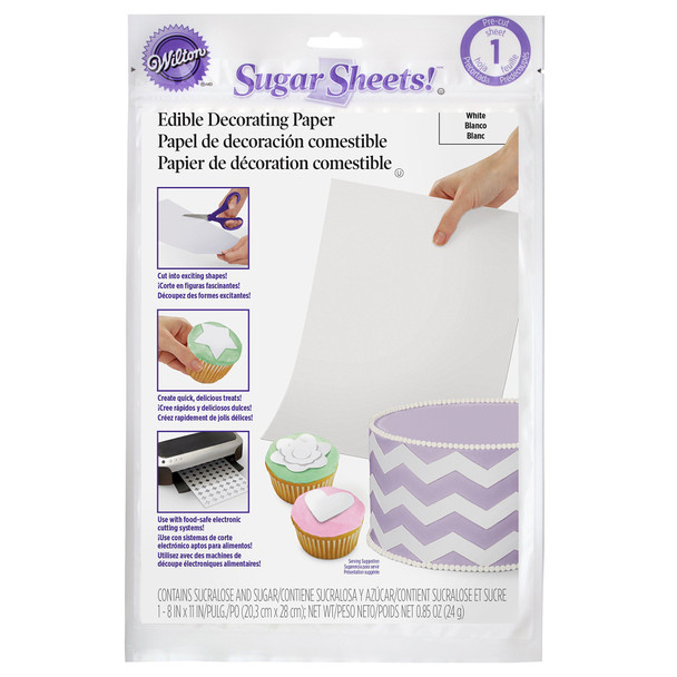 BAKING WILTON SUGAR SHEETS! WHITE 500523259