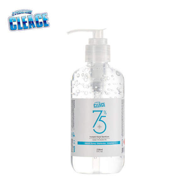 HAND SANITIZER GEL CLEACE 236ML 75% ALCOHOL