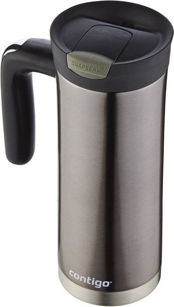 Travel Mug Contigo 20oz Snap Seal Superior stainless steel tumbler leaden gray