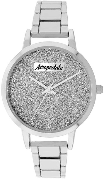 Watch Women Aéropostale Quartz Metal Silver Watch Galaxy Dial Casual Business
