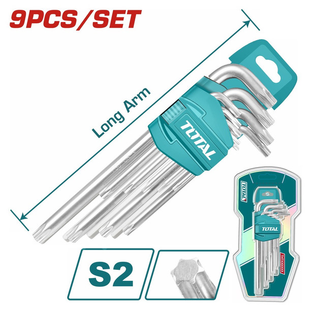ALLEN KEY SET 9PCS TORX TOTAL THT106392
