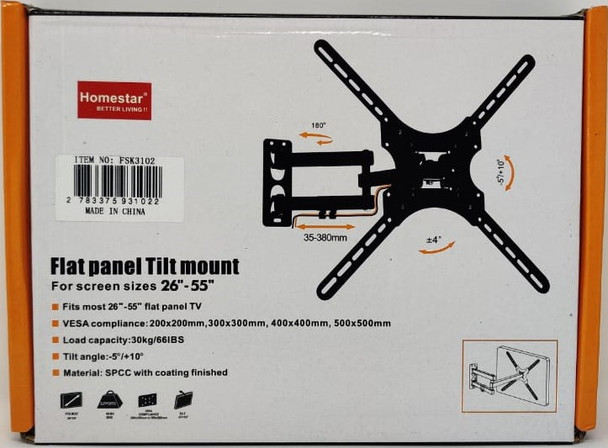 TV WALL BRACKET 26"-55" FSK3102 HOMESTAR