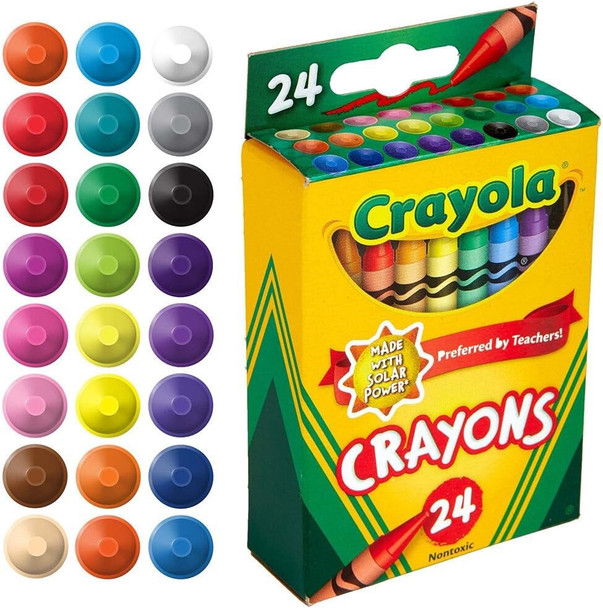 CRAYON CRAYOLA 24PCS PACK PREFERRED BY TEACHERS!
