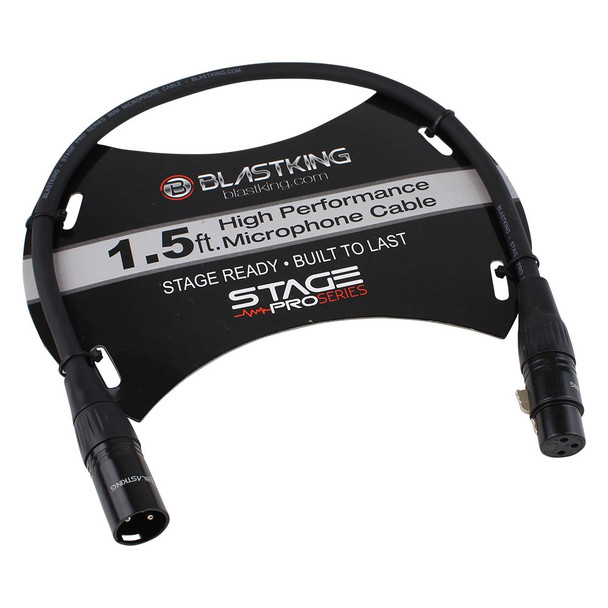 LEAD XLR MALE TO XLR FEMALE 1.5' IBKE-SP1.5XLR BLASTKING
