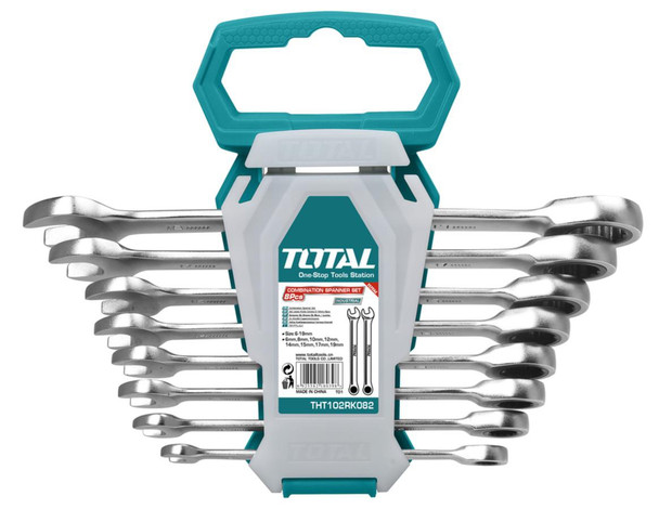 RATCHET SPANNER SET 8PCS TOTAL THT102RK086