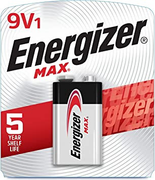 BATTERY ENERGIZER 9V MAX ALKALINE 522BP 9V1