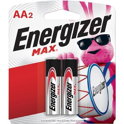 BATTERY ENERGIZER AA MAX ALKALINE 2PK E91BP-2 POWERSEAL AA2