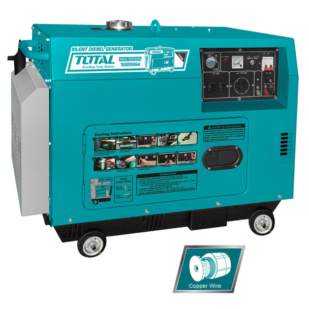 GENERATOR TOTAL 5500W UTP250001 SILENT DIESE