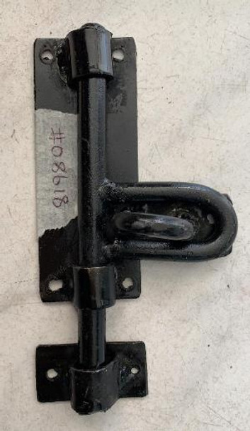 TOWER BOLT 4" PADLOCK TYPE BLACK HEAVY LOCAL