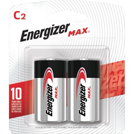 BATTERY ENERGIZER C MAX ALKALINE 2PK E93BP-2 C2