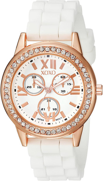 Watch Women XOXO XO8081 Analog Display Japanese Quartz White