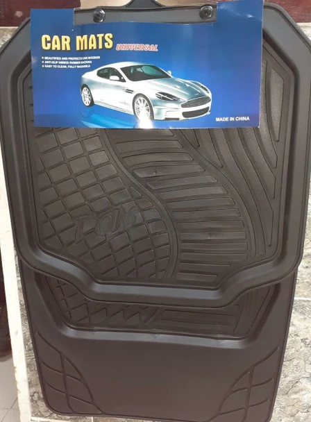CAR MAT UNIVERSAL BLACK 4PCS RUBBER NSC-2164