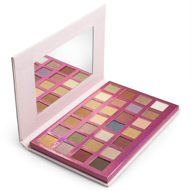Makeup Nicole Miller Pro Eye Shadow Palette Women 28 Beautiful and Light Eye Shadow Colors