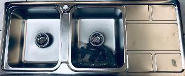 SINK D/BOWL S/DRAIN 47" X 20" X 9" W/WASTE NSC-2081