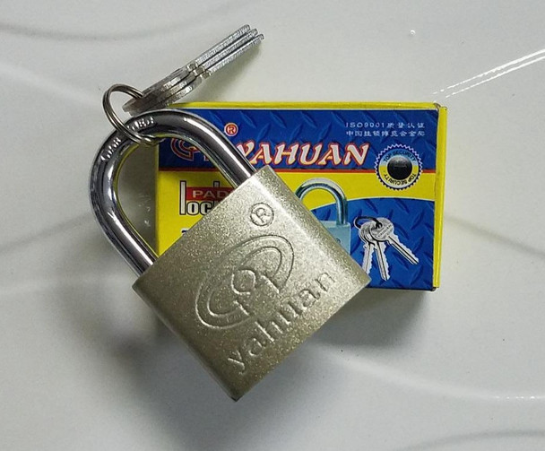 PADLOCK 50MM YAHUAN SILVER
