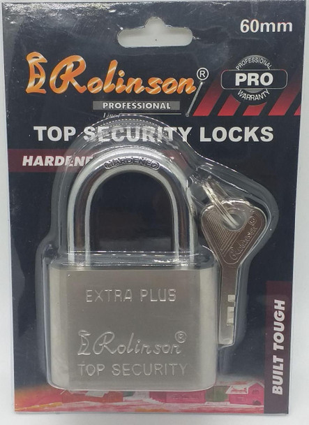 PADLOCK 60MM ROLINSON SHORT SHACKLE