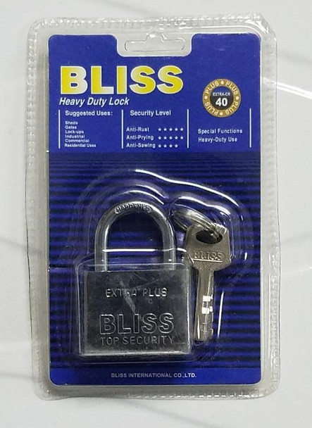 PADLOCK BLISS 40MM TOP SECURITY