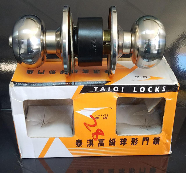 LOCK KNOB CYLINDRICAL TAIQI SILVER