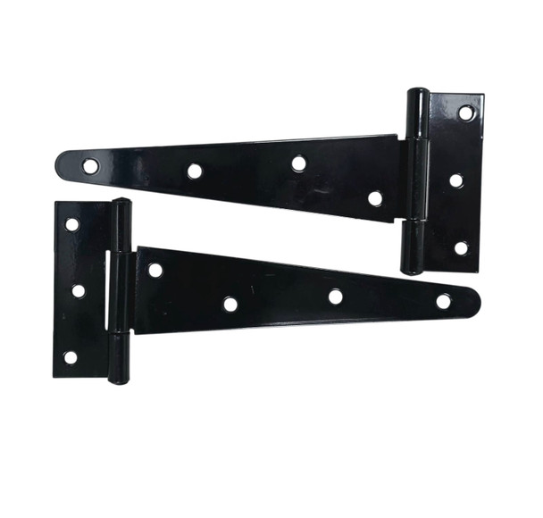 TEE HINGES 8" IMPORTED BLACK PAIR