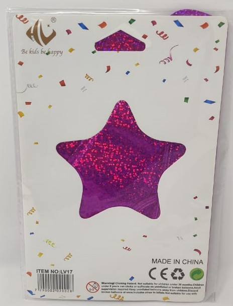 PARTY BALLOONS FOIL TYPE STAR LV17