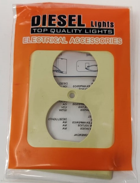 POINT COVER 2X4 UF2/B CREAM DIESEL LIGHTS DUPLEX