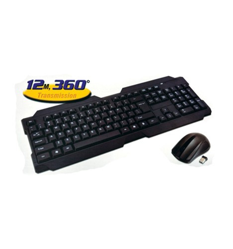 COMPUTER KEYBOARD & MOUSE COMBO WIRELESS BL-IBM-KM700 NIPPON AMERICA