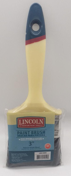 PAINT BRUSH 3" LINCOLN LNC3005 PLASTIC HANDLE