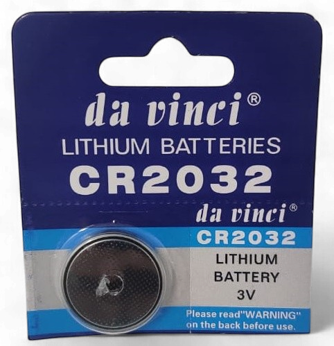 BATTERY LITHIUM DA VINCI CR2032 COIN SOLD EACH