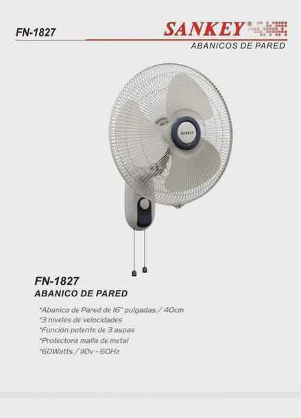 FAN 16" WALL SANKEY FN-1827 110V